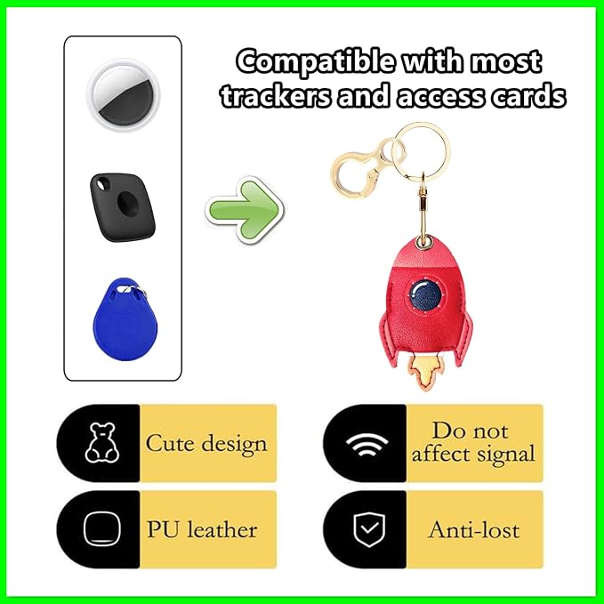Leather Keychain Holder Case Compatible - Image 3