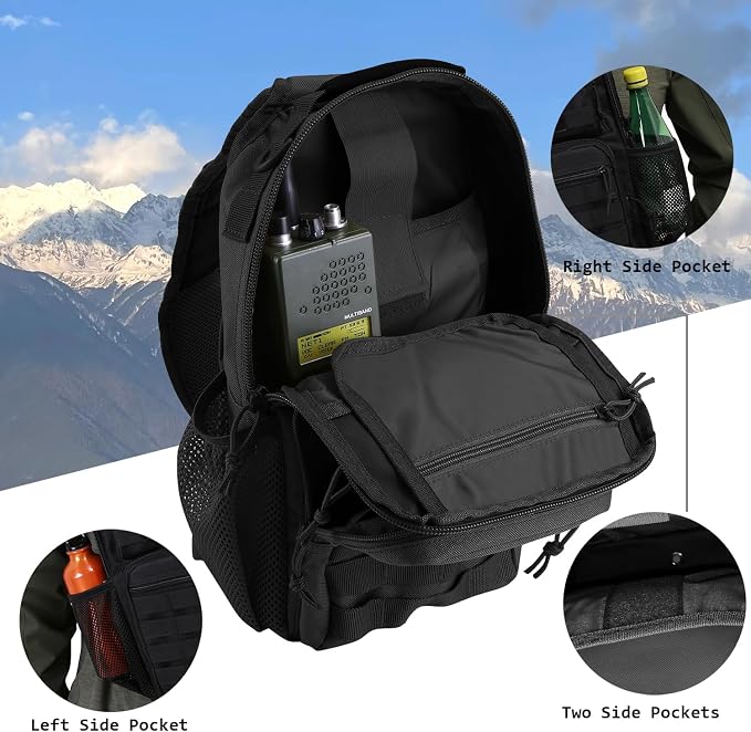 Rover Sling Pack Tactical Shoulder Sling Bag Backpack - Image 4