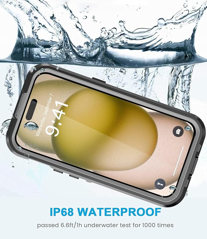 for iPhone 15 Pro Case Waterproof, Full-Body Hard Case Built-in - Image 3