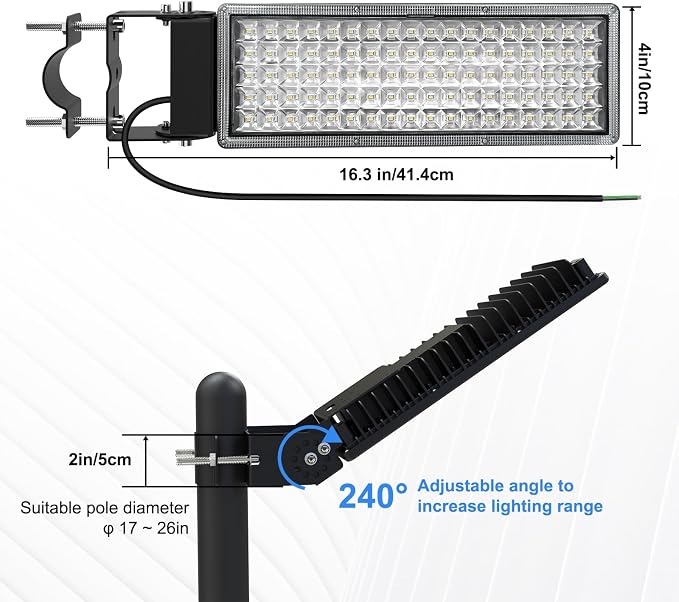 100W LED Flood Light Outdoor, 14000LM Arena Lights 6500K Daylight White Stadium - Image 7
