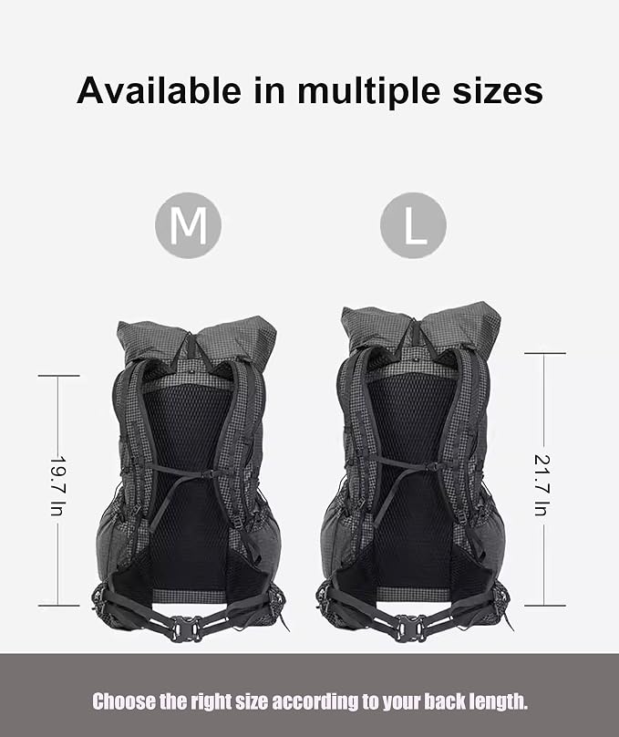 3F UL GEAR 30L+10L UHMWPE Ultralight Waterproof Hiking Backpack Daypack Outdoor - Image 9