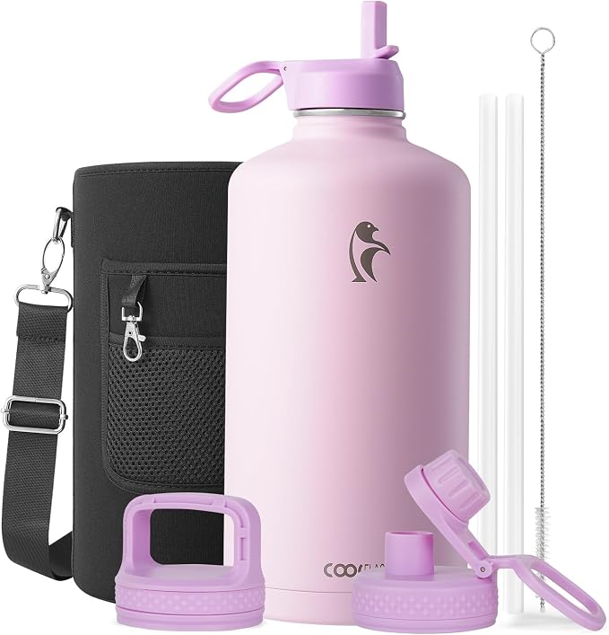 Coolflask 128 oz Gallon Water Bottle Insulated by Coolflask