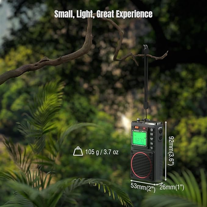 Raddy RF75A APP Control Shortwave Radio, Portable AM/FM/VHF/SW/WB Weather Radio - Image 5