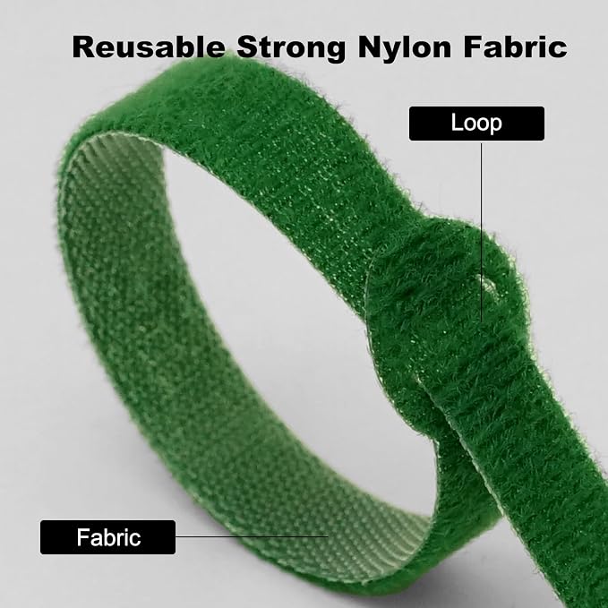 150PCS Cable Ties，4+6+8+10 Inch Reusable Cable Management - Image 2