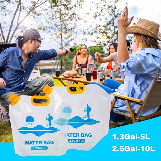 Collapsible Emergency Water Container Bag, WaterStorageCube, Flat Folding - Image 4