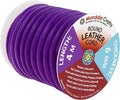 Mandala Crafts Round Genuine Purple Leather Cord by MandalaCrafts