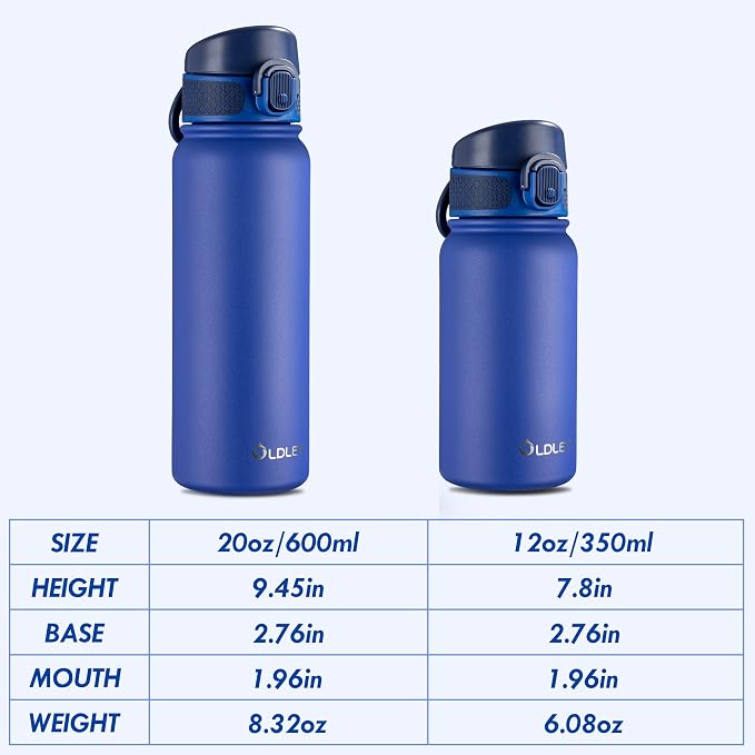 OLDLEY 20 Oz Insulated Stainless Steel Water Bottle - Image 4
