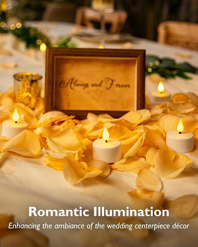 Homemory Rechargeable Tea Lights Flameless Candles - Image 2