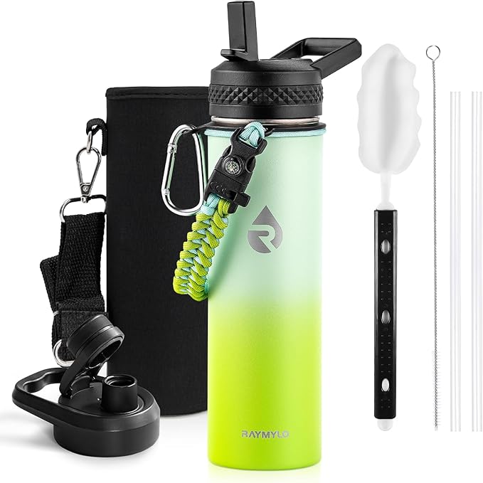 RAYMYLO Insulated Water Bottle 20 oz, Triple Wall Vacuum Stainless Steel by RAYMYLO