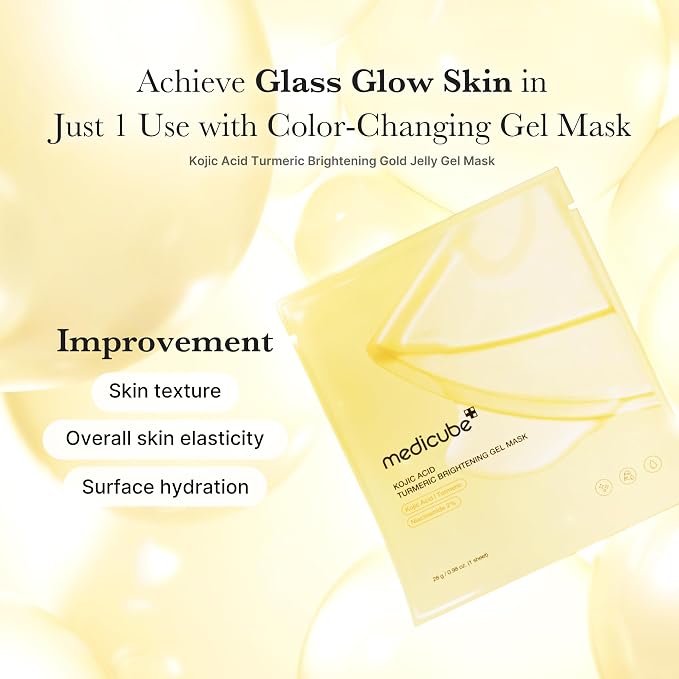 medicube Jelly Gel Mask with Brightening Kojic Acid Turmeric | Overnight Face - Image 5
