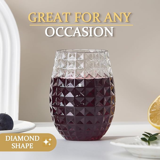 Lueumxc 20 Pack Plastic Wine Glasses, 16Oz Disposable Wine Glasses Unbreakable - Image 5
