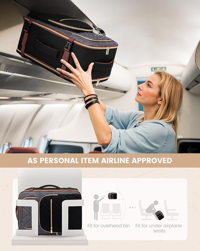 LOVEVOOK Travel Backpack Carry on Flight Approved 40L, Waterproof TSA Travel - Image 2