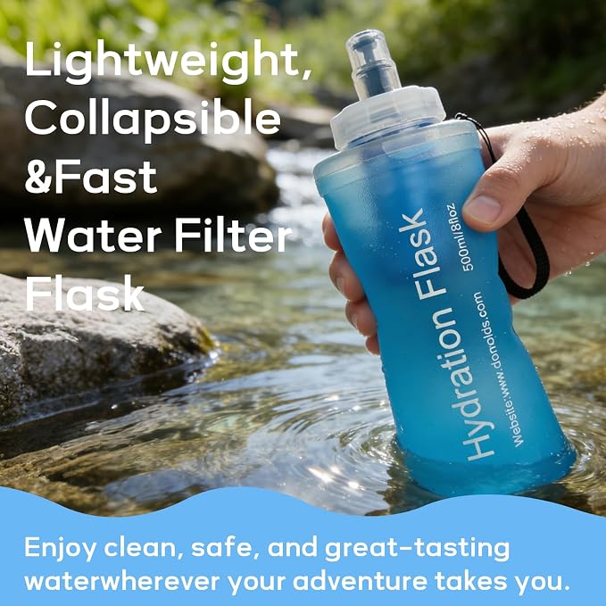 700ml Soft Flask Water Bottle, Collapsible Water Bottle - Image 5