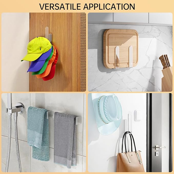 PAVSTINE Acrylic Hat Hook for Wall, 2 Pack Hat Organizer for Baseball Cap - Image 4