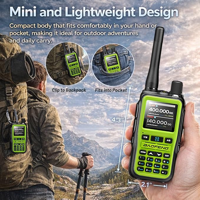 BAOFENG UV-5R Mini Ham Radio: Long Range Handheld Two Way Radio - Image 2