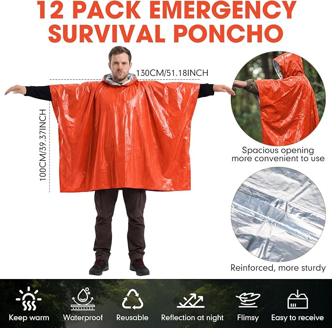 Tellegloww Emergency Ponchos - Image 2