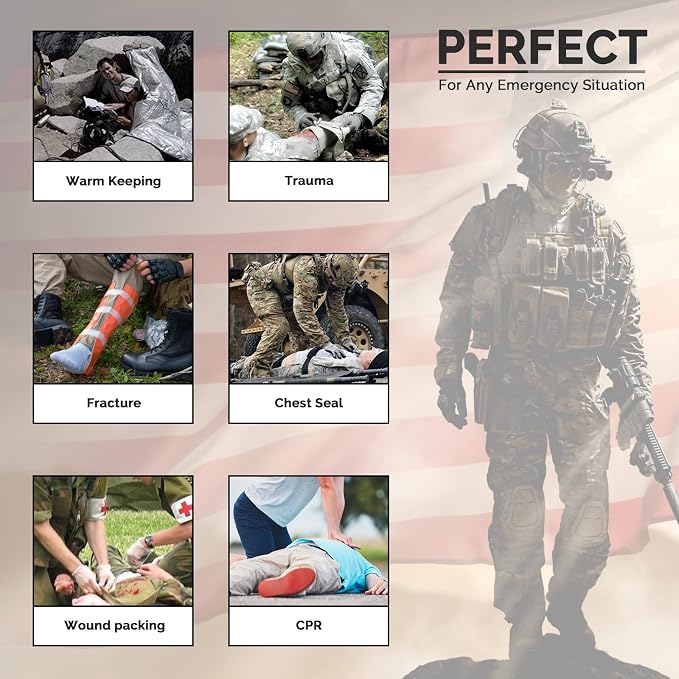 IFAK Trauma First Aid Kit Molle Pouches Emergency Survival Kit - Image 5