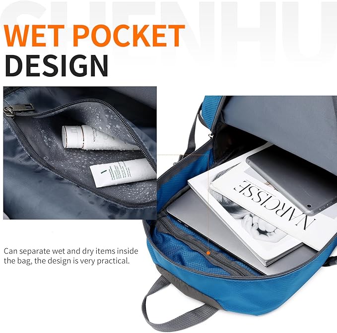40L Hiking Backpack Lightweight Daypack Waterproof Travel Camping Backpack - Image 2