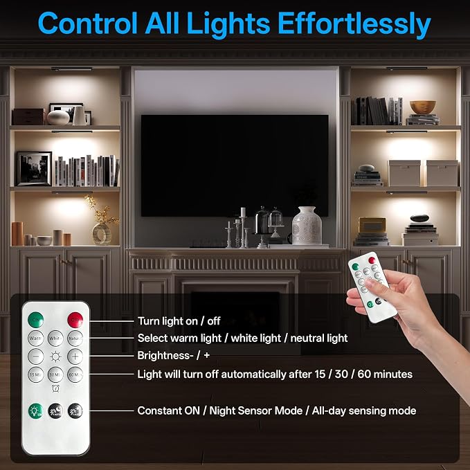 Under Cabinet Lighting Wireless, Motion Sensor Light Indoor Rechargeable - Image 3