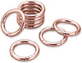 Gkeygo Key Ring Clip, 1 Inch Keychain Rings, 8 Pack Round Carabiner Clip by Gkeygo