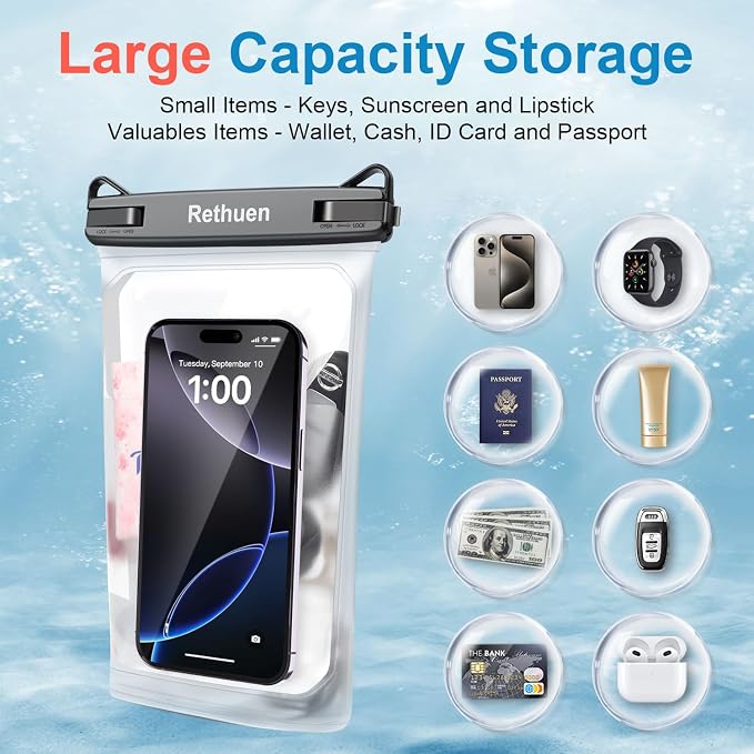 Large Floating Waterproof Phone Pouch, Water Proof Dry Bag - Image 2