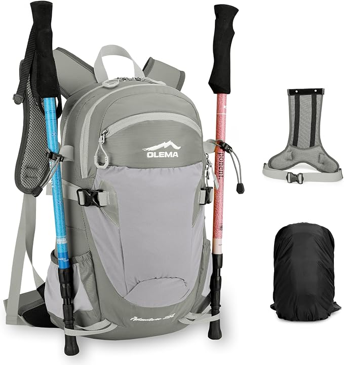 OLEMA Hiking Backpack, 25L Lightweight Travel Backpacks, Camping Daypack by Unknown