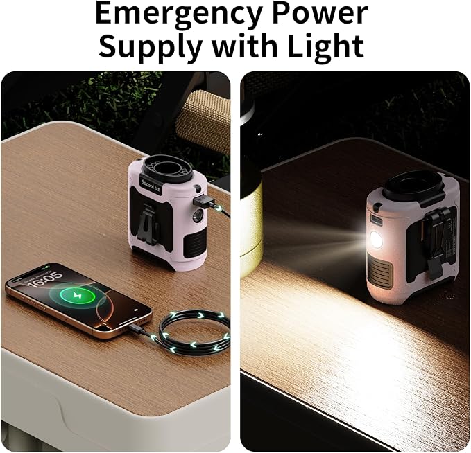 Socool 10000mAh Portable Waist Fan Clip on Wearable Belt Personal Fan - Image 5