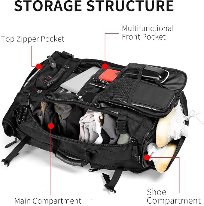 YOUMIAN Large Capacity For Travel Hiking Sports Carry On Backpack Durable - Image 9