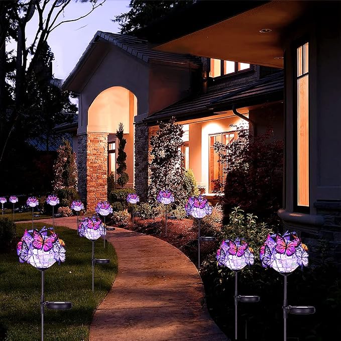 Weepong Outdoor Solar Lights 2 Pack, Solar Garden Lights - Image 6