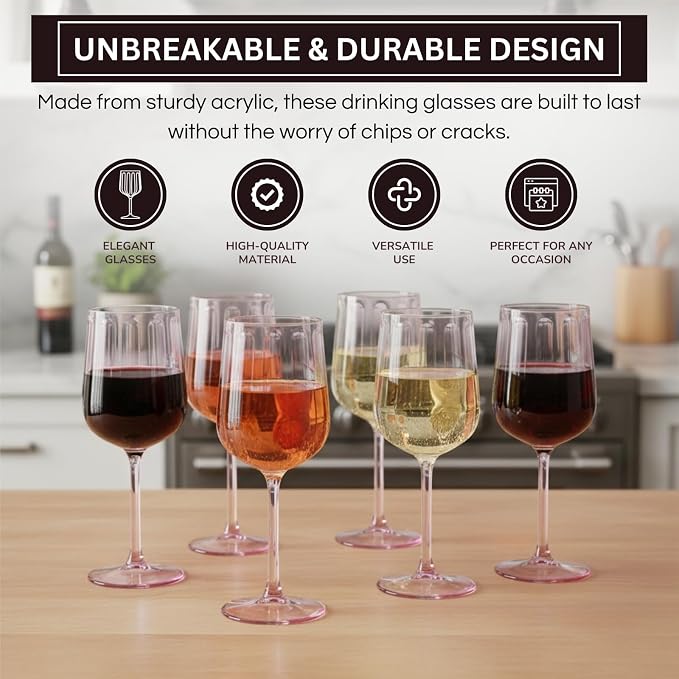 Khen Acrylic Lucia Stemmed Goblets - Image 4