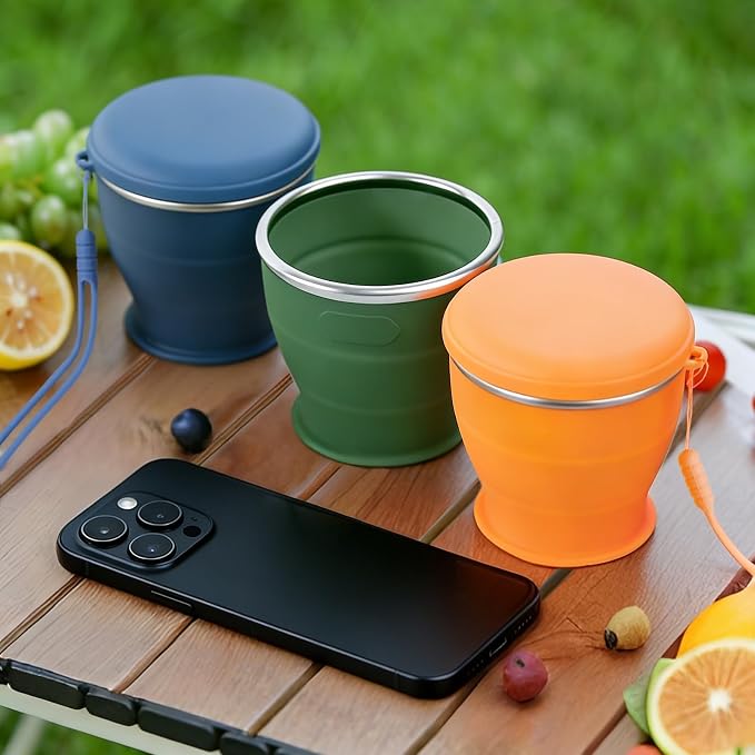 Collapsible Travel Cup, BPA-Free Reusable Water Cup, Lightweight Drinking Cups - Image 8