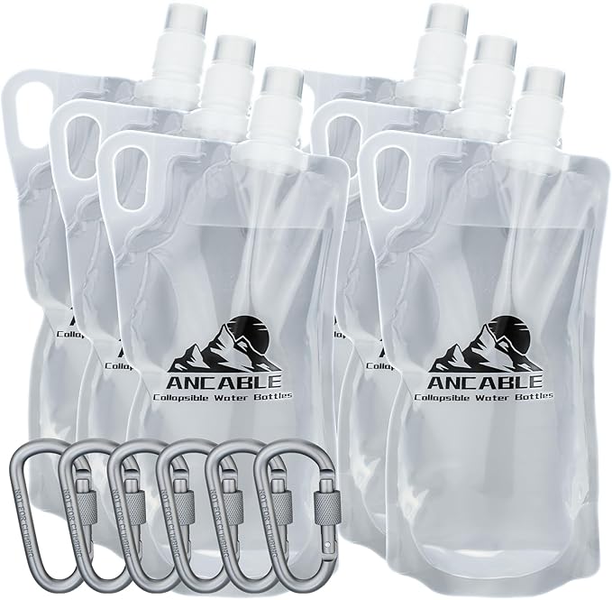 Ancable 33oz Collapsible Water Bottles, BPA-Free Water Bottle by Ancable
