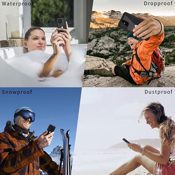 Lanhiem for iPhone 12 Case, Waterproof Dustproof Shockproof Case - Image 8