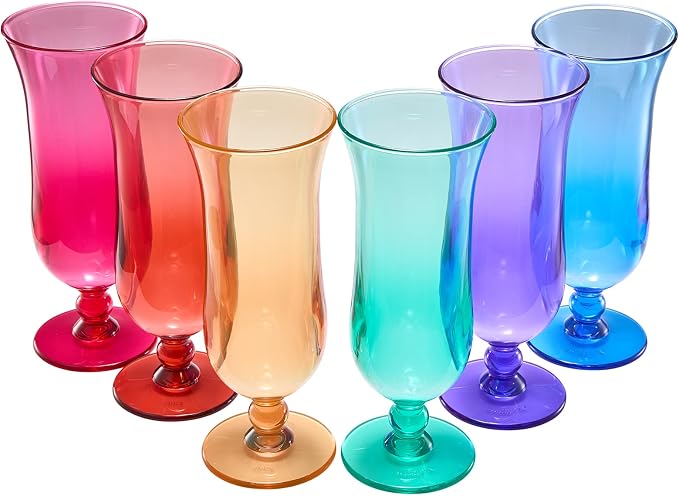Unbreakable Pina Colada, Frozen Cocktails & Juice Glasses, Hurricane Glassware - Image 8