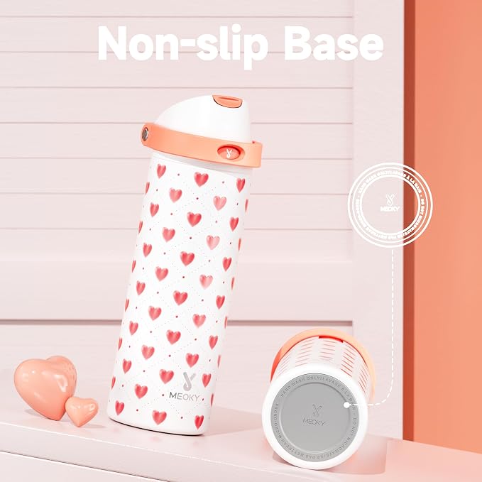 24 oz Valentine's Day Water Bottle: Meoky Stainless Steel Water Bottle - Image 7