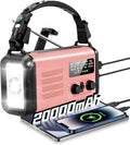 Emergency Crank Radio, 20000mAh / 74000mWh Solar Hand Crank Weather Radio by iRonsnowOfficial