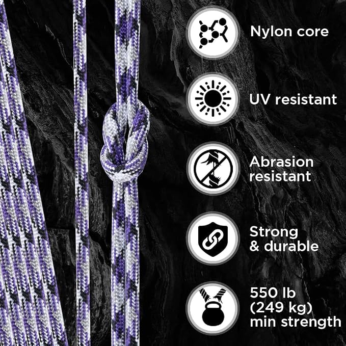 TECEUM 5/32" Paracord Rope 1000 – 1000ft / 200ft / 100ft / 50ft – Tactical - Image 3