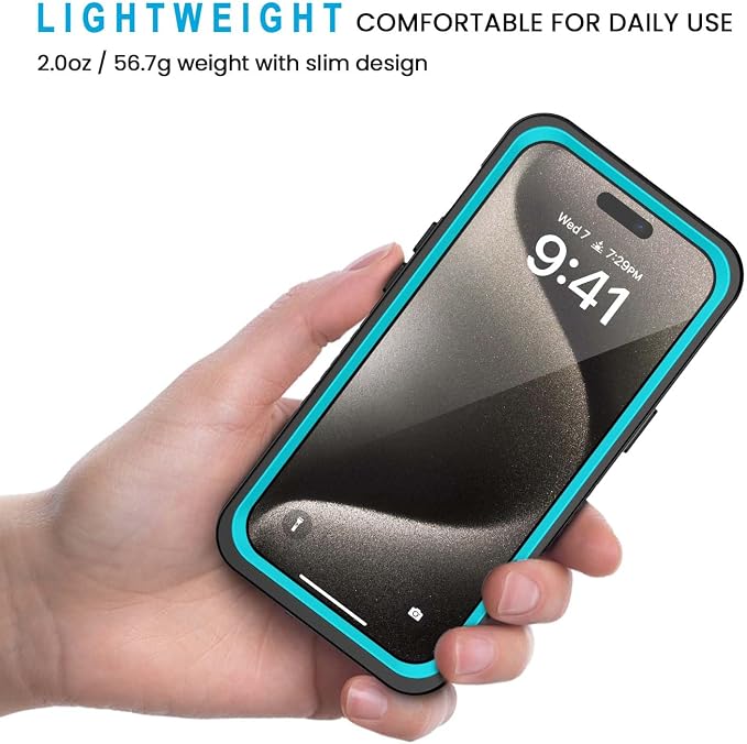 Lanhiem for iPhone 15 Pro Max Case, IP68 Waterproof Dustproof Shockproof Cases - Image 4