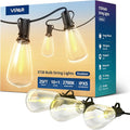 VIPAR Outdoor String Lights 25FT LED Patio Lights IPX5 Waterproof by VIPAR