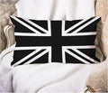 EKOBLA UK Flag Pillow Cases Union Jack Black White United Kingdom National by EKOBLA