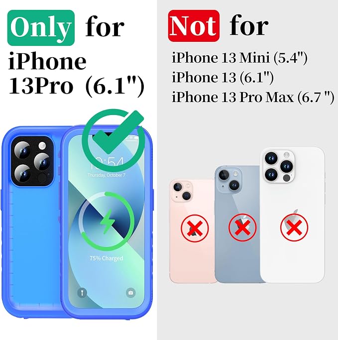 Cozycase Compatible with iPhone 13 Pro Max Waterproof Case - Image 2