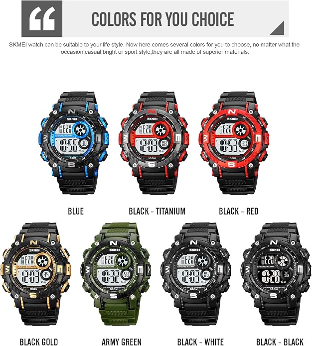 FANMIS Mens Military Multifunction Digital LED Watch Electronic Waterproof - Image 6