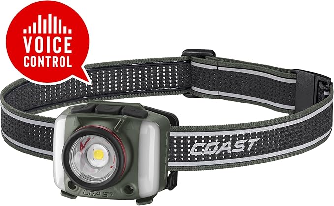 Coast FL97R Voice-Controlled 1200 Lumen Rechargeable LED Headlamp - Image 2