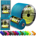 TECEUM 5/32" Paracord Rope 1000 – 1000ft / 200ft / 100ft / 50ft – Tactical by TECEUM