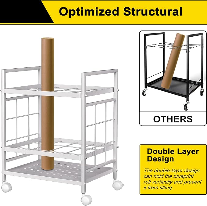 GIOTORENT Blueprint Storage Rack, Used - Image 6