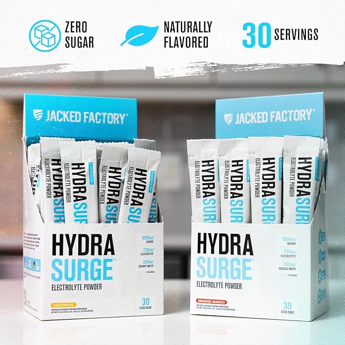 Jacked Factory Hydrasurge Electrolytes Powder Packets - Image 5