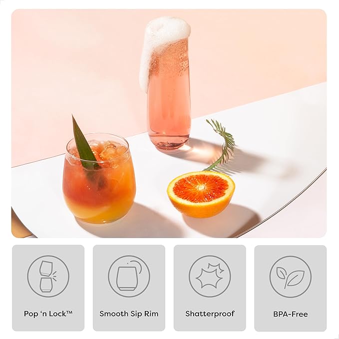 TOSSWARE POP 9oz Flute, Recyclable, Unbreakable & Crystal Clear Plastic - Image 3