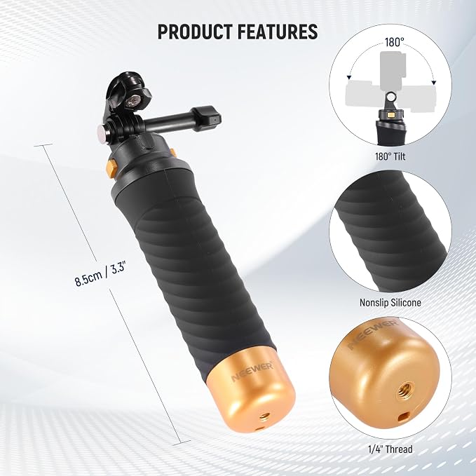 Neewer Floating Hand Grip for Action Camera - Image 8