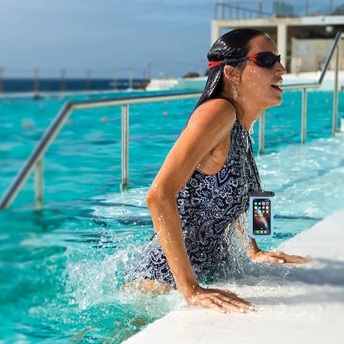 Famoby Up to 7.5" 6 Pack Multicolor Universal Waterproof Phone Pouch, Phone - Image 8