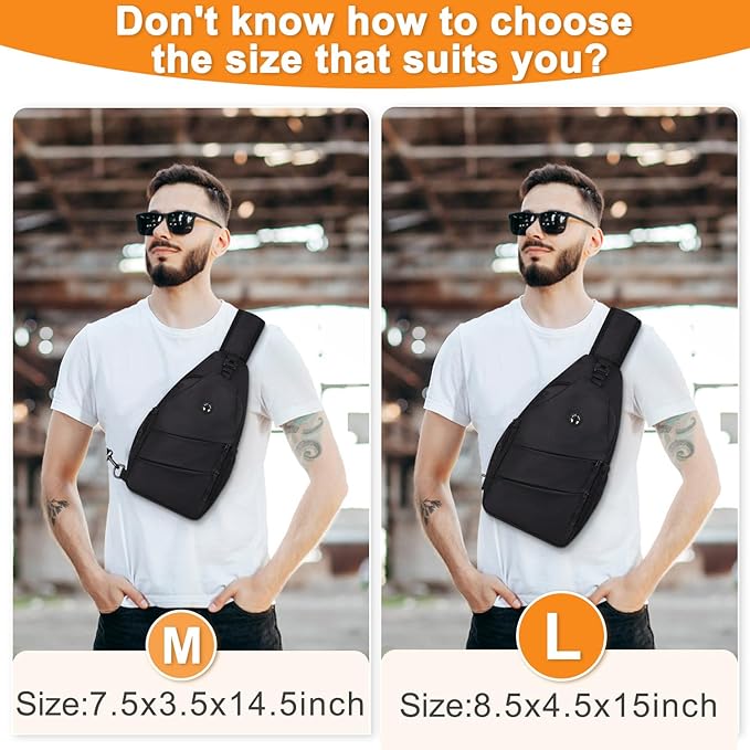 Pritent Crossbody Bags for Women Men Trendy Sling Bag Backpack Casual Chest Bag - Image 6
